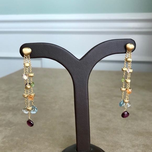 Marco Bicego Jewelry - Marco Bicego 18K/Mixed Stone Chandelier Earrings
